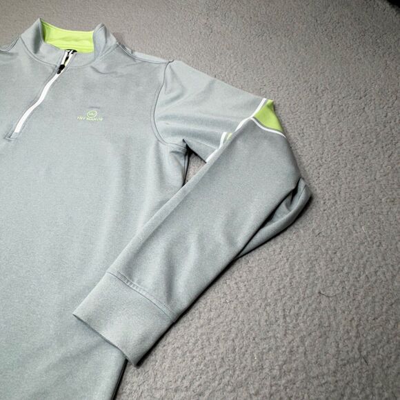 Footjoy Sweater Men Extra Large Gray Perform Zip Mid Layer French Terry Golf - Picture 12 of 16